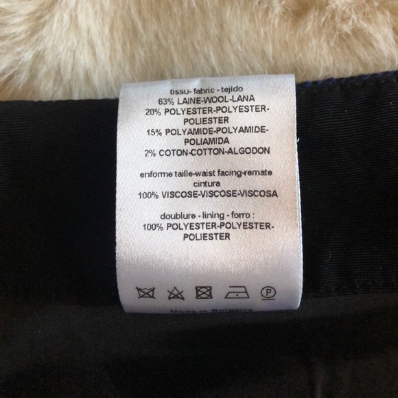 Sandro blue and black twill skirt - Picture 9 of 9